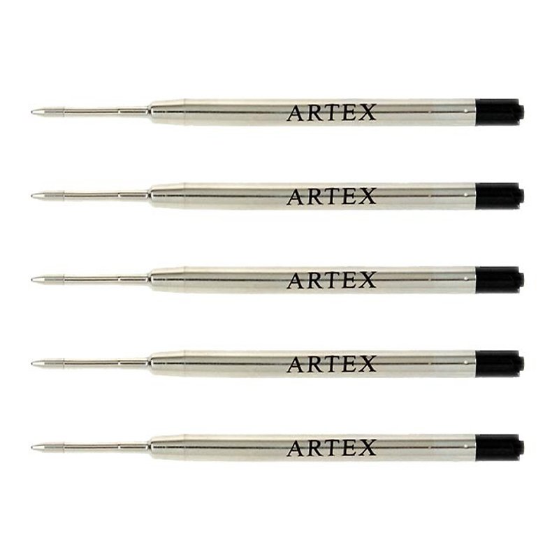 ARTEX油性原子笔芯5入(与派克PARKER品牌通用) 黑 - 其他 - 其他材质 黑色