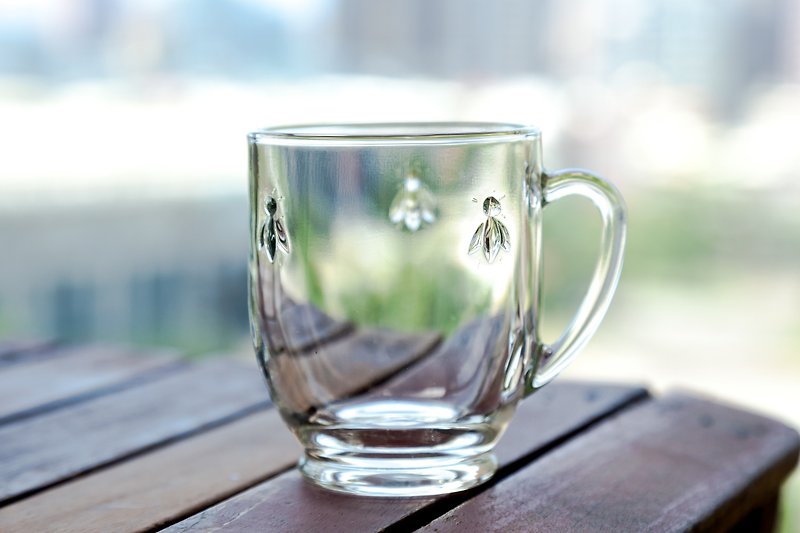 蜜蜂玻璃马克杯 - 茶具/茶杯 - 玻璃 透明