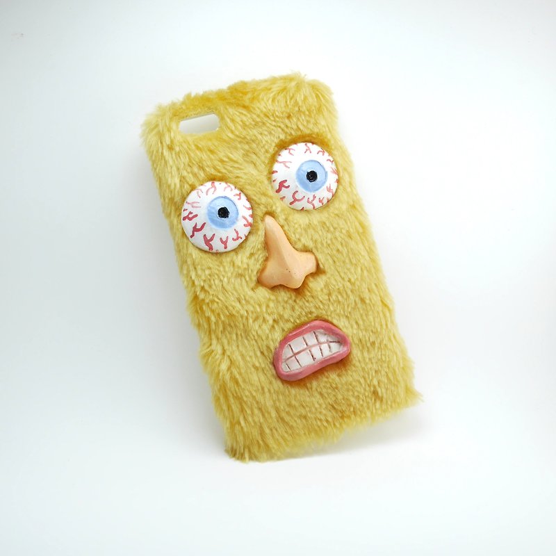 毛绒绒手机壳-黄色吓死宝宝了 - 平板/电脑保护壳 - 其他材质 