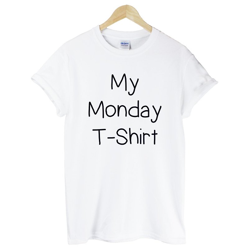 My Monday T-shirt短袖T恤-2色 星期一 t恤 文青 设计 文字 趣味 幽默 - 男装上衣/T 恤 - 棉．麻 多色