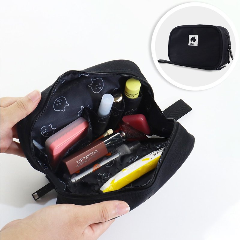 murmur宽口化妆包 | NYA- - 化妆包/杂物包 - 聚酯纤维 黑色