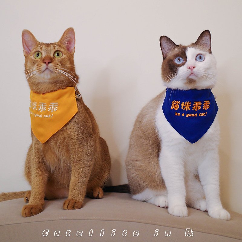 猫星逆行 - 戴了就乖乖领巾 - 订制抱枕/饰品 - 棉．麻 橘色