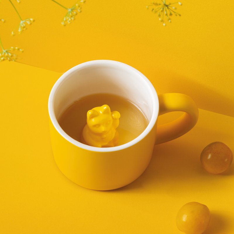 Donkey 招财猫造型马克杯 - 咖啡杯/马克杯 - 玻璃 黄色