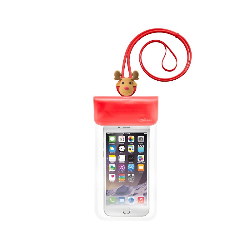 Bone / Waterproof Phone Bag 防水手机袋 - 麋鹿先生 - 手机壳/手机套 - 硅胶 红色