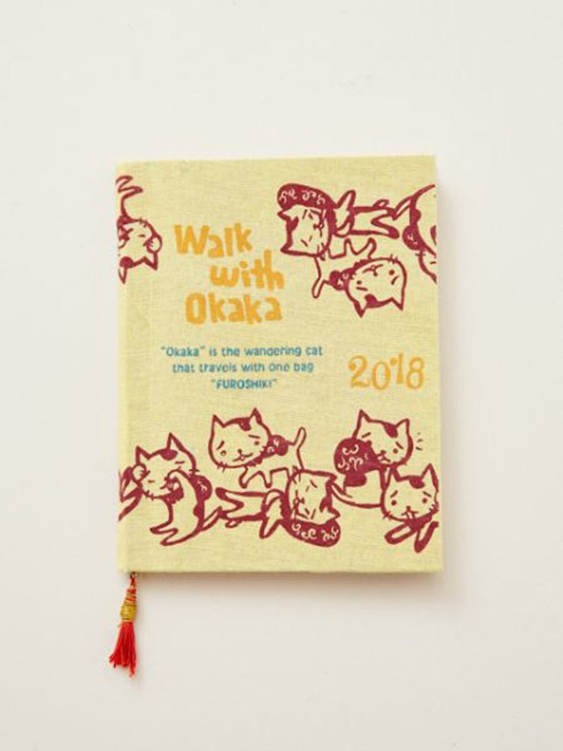 2018年手绘okaka猫咪月历笔记本造型 - 年历/台历 - 纸 