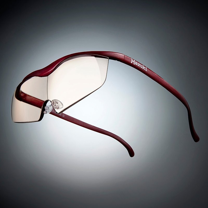 日本Hazuki眼镜式放大镜1.6倍 茶色镜片 红 - 其他 - 塑料 红色