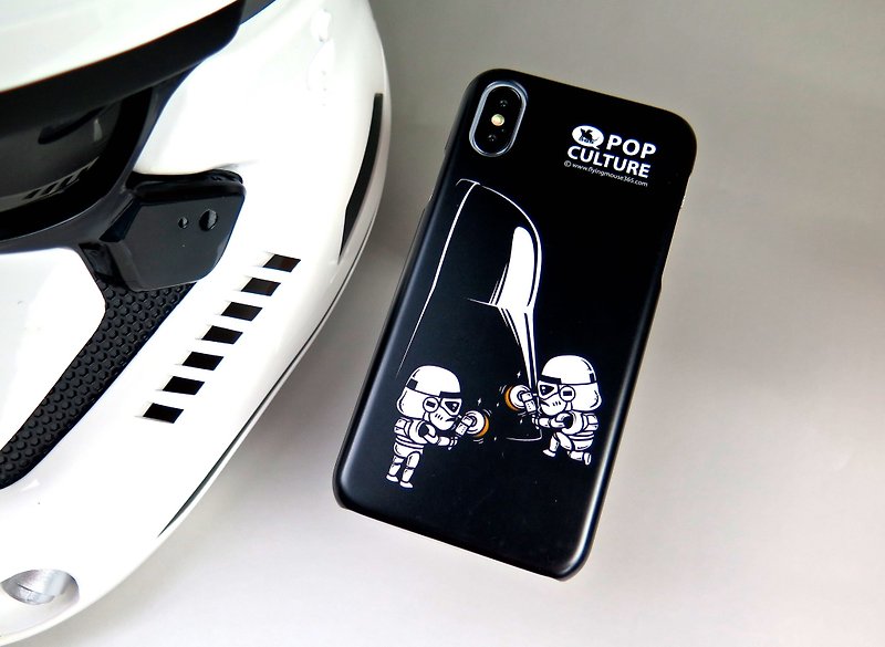 iPhone XS/X/6s Flying Mouse 卡通 白兵手机壳 手机套 男生礼物 - 手机壳/手机套 - 塑料 黑色