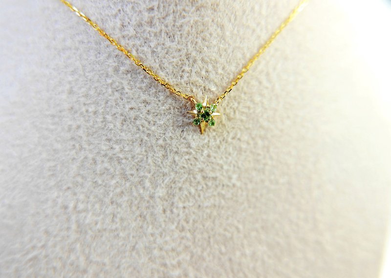 光年星芒 沙弗莱石K金项链 - 项链 - 宝石 绿色