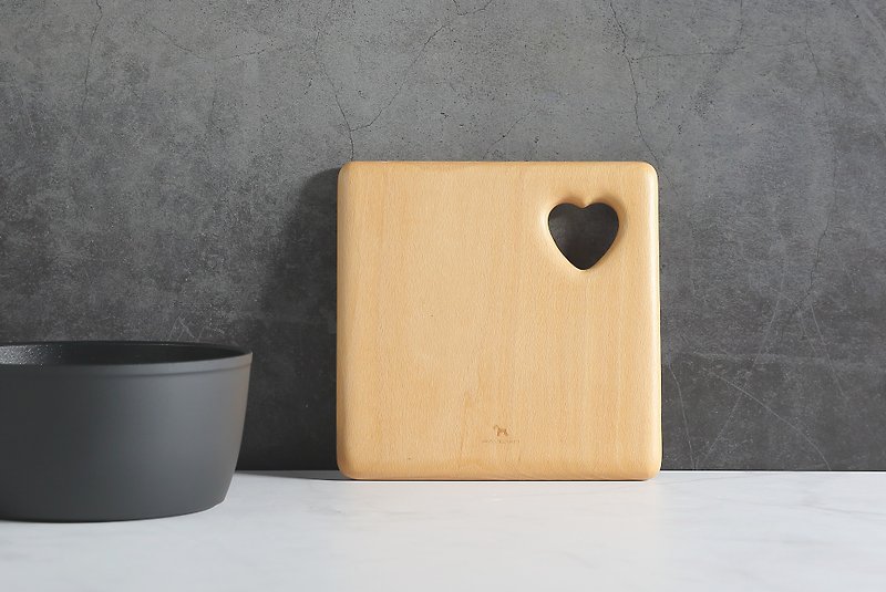 心情系列 隔热板 方形 - 厨房用具 - 木头 