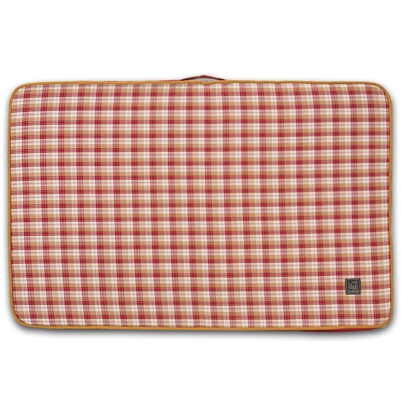 《Lifeapp》睡垫替换布套L_W110xD70xH5cm (红格纹) 不含睡垫 - 床垫/笼子 - 其他材质 红色