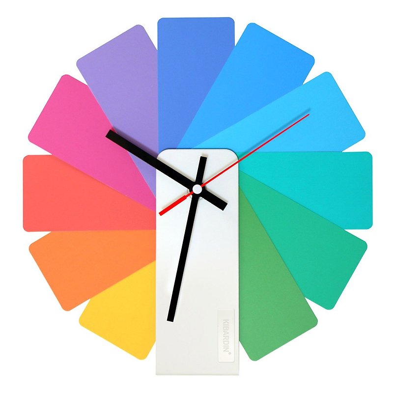 捷克 Kibardin 百变时钟/彩色扇叶/白色主体 - 时钟/闹钟 - 塑料 多色