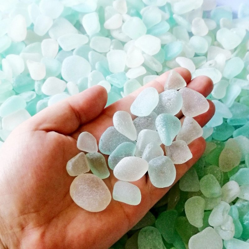 Genuine Sea glass bulk.White Sea glass for Sea glass jewelry making.Real seaglas - 陶艺 - 玻璃 白色