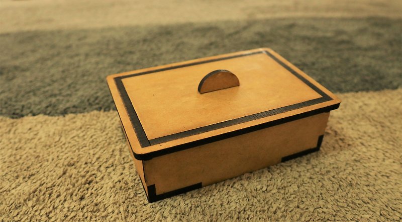 手工塔罗牌专用木盒(简易版)(可定制尺寸) - 收纳用品 - 木头 咖啡色