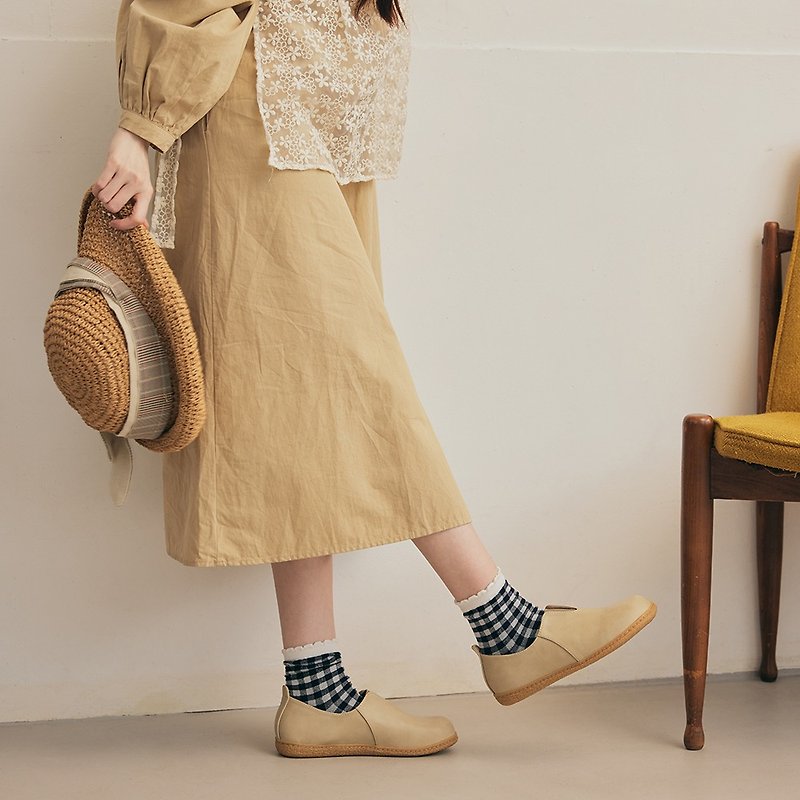 日本设计 x 台湾制作BJ一套就入脚!舒适面包鞋 - 女款皮鞋 - 人造皮革 咖啡色