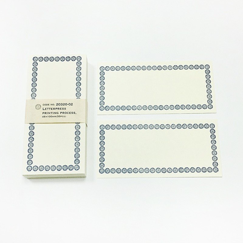 仓敷意匠 凸版印刷 Memo小卡 / 蓝 (20320-02) - 便条纸/标签贴 - 纸 蓝色