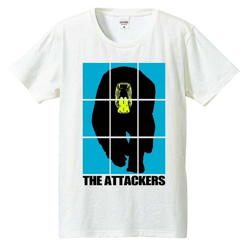 Tシャツ / THE Attackers (Blue) - 男装上衣/T 恤 - 棉．麻 白色