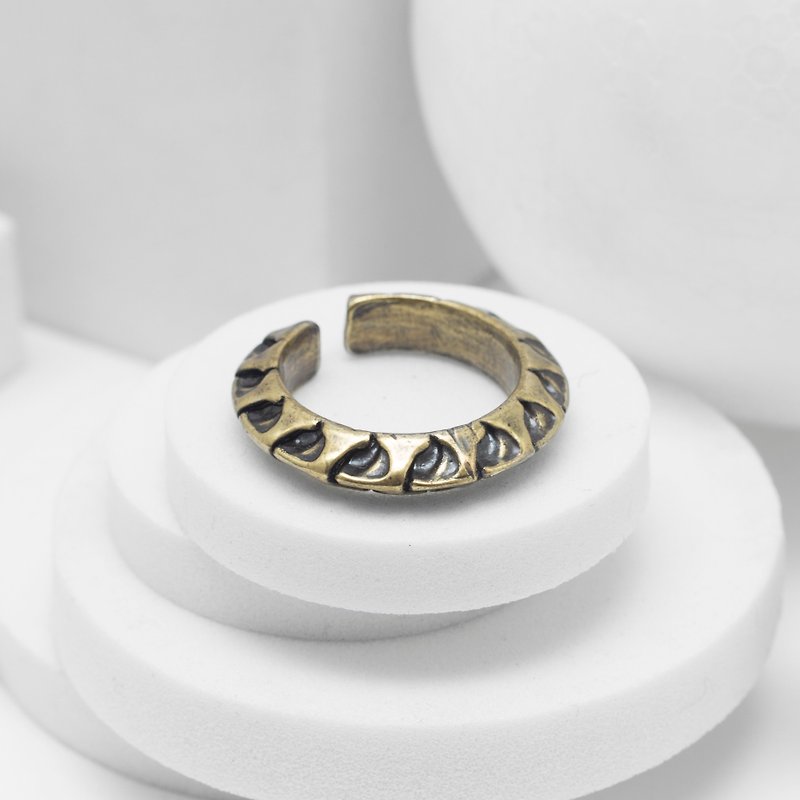 Recovery 蛇骨戒指 (古铜) - 戒指 - 其他金属 金色