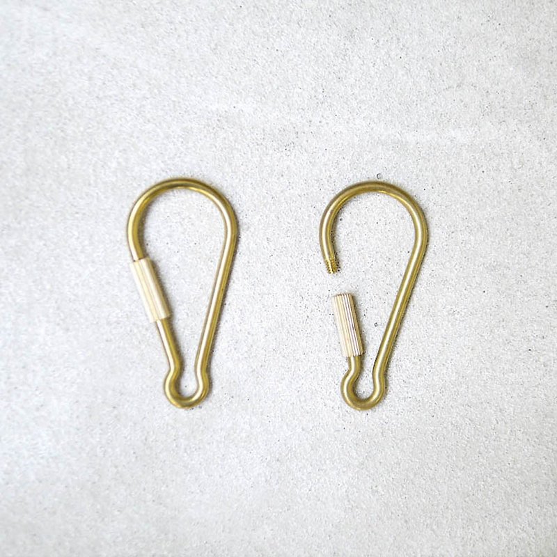 日本制 黄铜旋转式开口钩环 3个 - 钥匙链/钥匙包 - 其他金属 