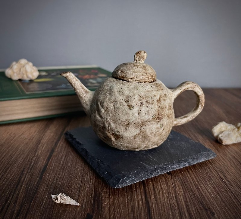糖霜可可茶壶 - 茶具/茶杯 - 陶 咖啡色