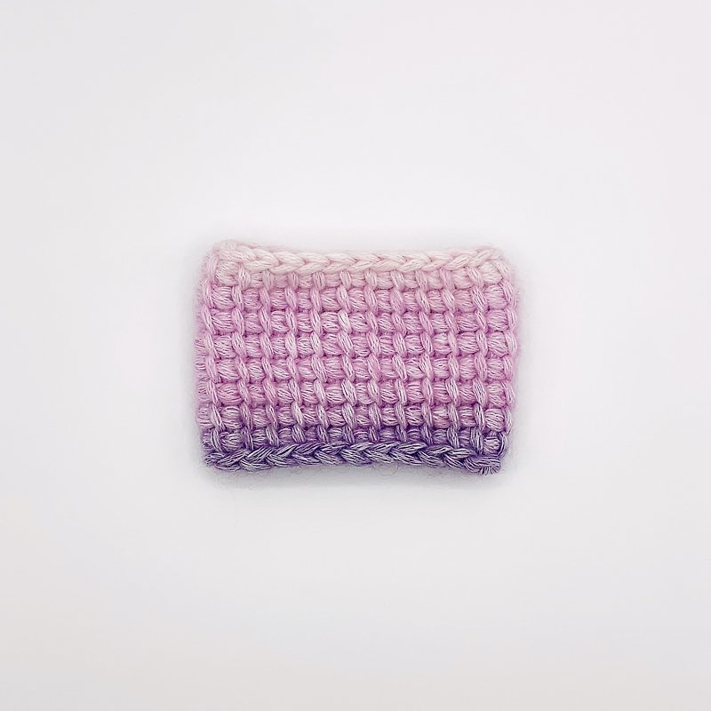 Slimy yarn cup sleeve - violet gradient - 其他 - 聚酯纤维 紫色