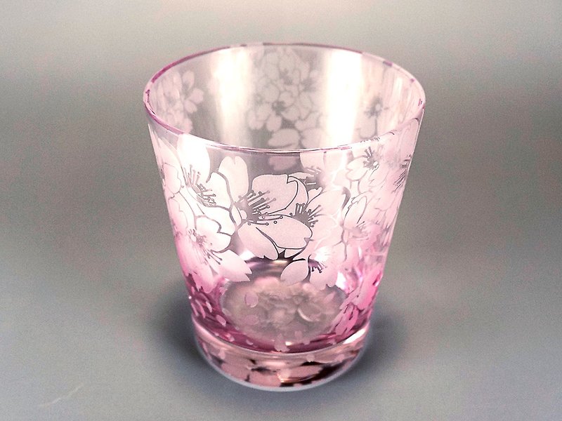 春乃遠霞【一葉】 - 杯子 - 玻璃 粉红色