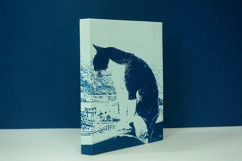 台湾 侯硐猫村 猴硐 俯视世界的 黑白猫 厌世 手帐 手工笔记本 - 笔记本/手帐 - 纸 