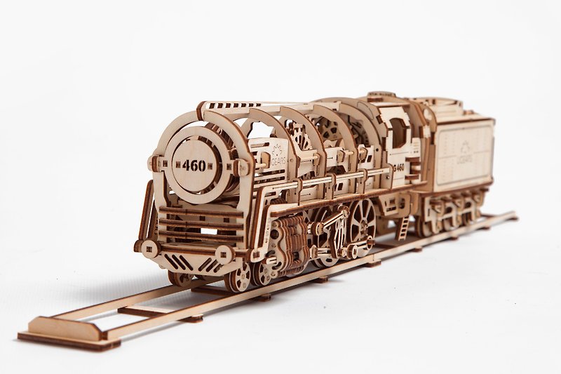/Ugears/ 乌克兰木制模型 蒸汽火车头 Locomotive - 数码小物 - 木头 