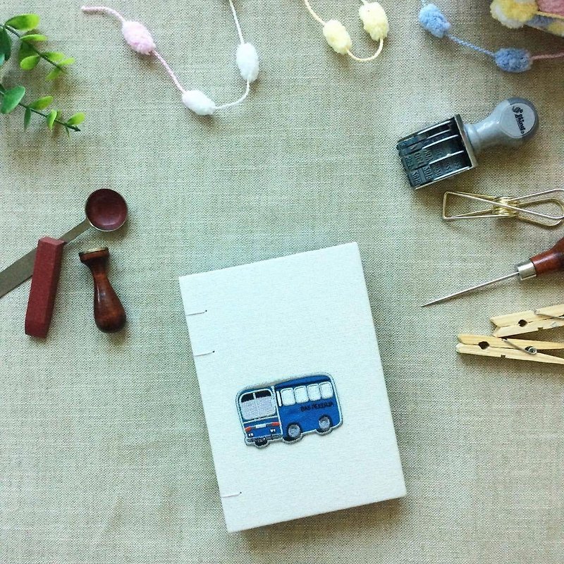 马来西亚系列 工厂工友巴士 手工制本 手缝书 手帐本 - 笔记本/手帐 - 纸 