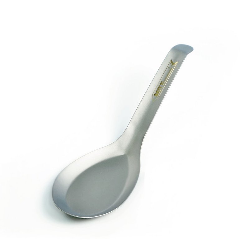 【BEST Ti】纯钛台式经典汤匙 一般款 钛汤匙 纯钛制造 环保餐具 - 餐刀/叉/匙组合 - 贵金属 银色