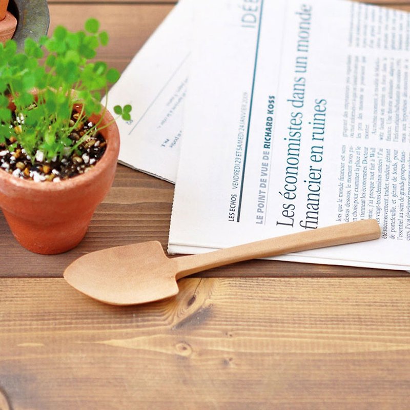 Garden scoop 栽培厨房用具 / 一体成形小木铲 - 花瓶/陶器 - 木头 咖啡色