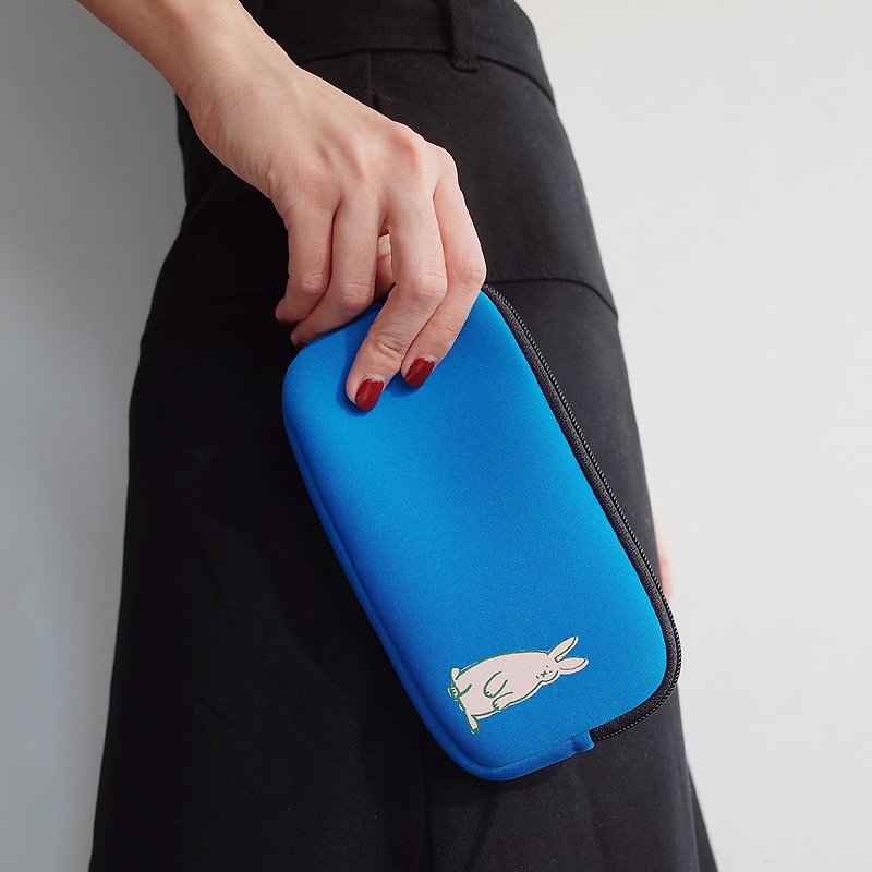 6寸手机收纳袋 保护袋 万用袋 有隔层 蓝色呆萌动物【3款】 - 手机壳/手机套 - 防水材质 蓝色