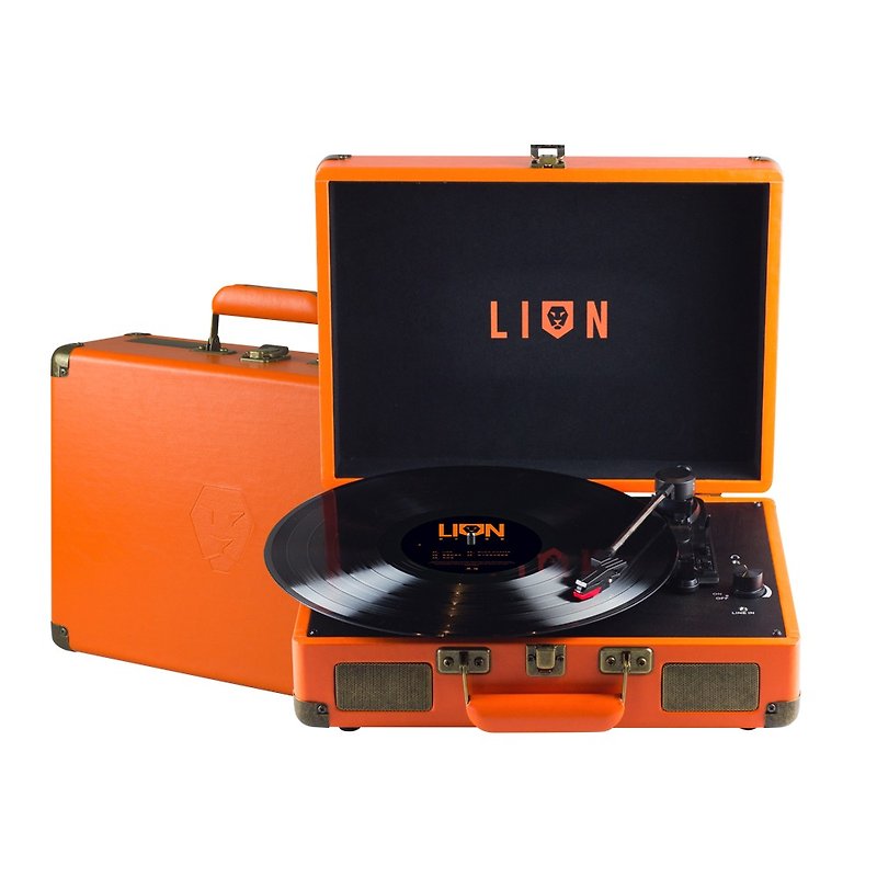 【品味生活】Goodmans Lion 狮子合唱团 黑胶唱片机 - 扩音器/喇叭 - 其他金属 橘色