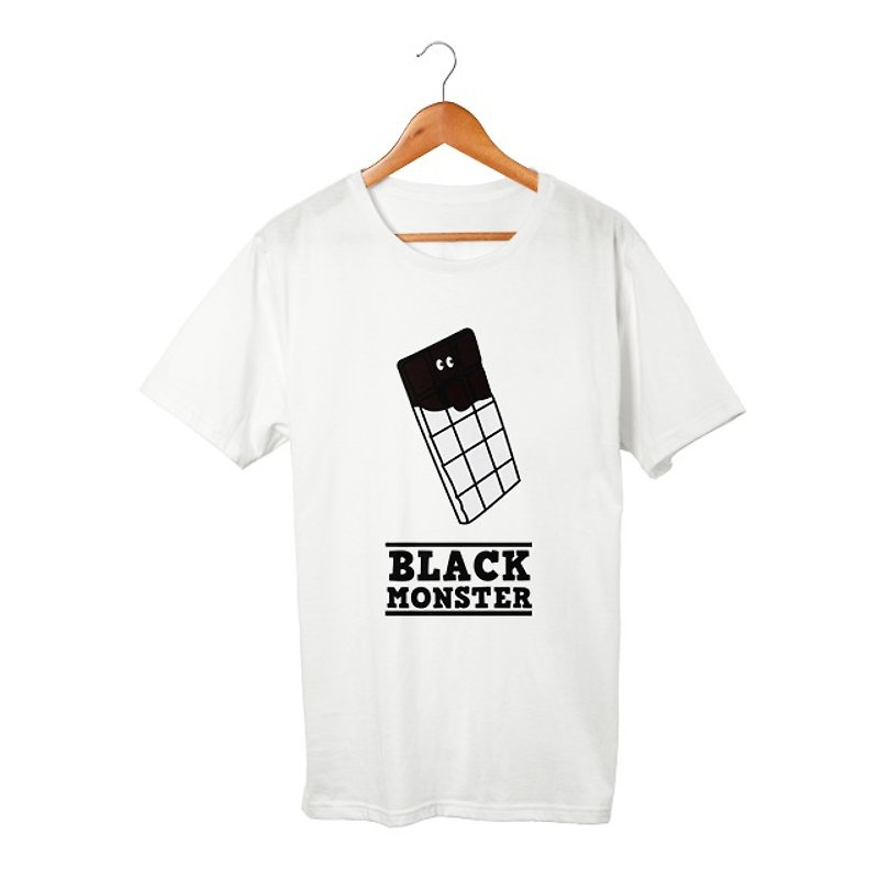 Black Monster #19 T-shirt - 男装上衣/T 恤 - 棉．麻 白色