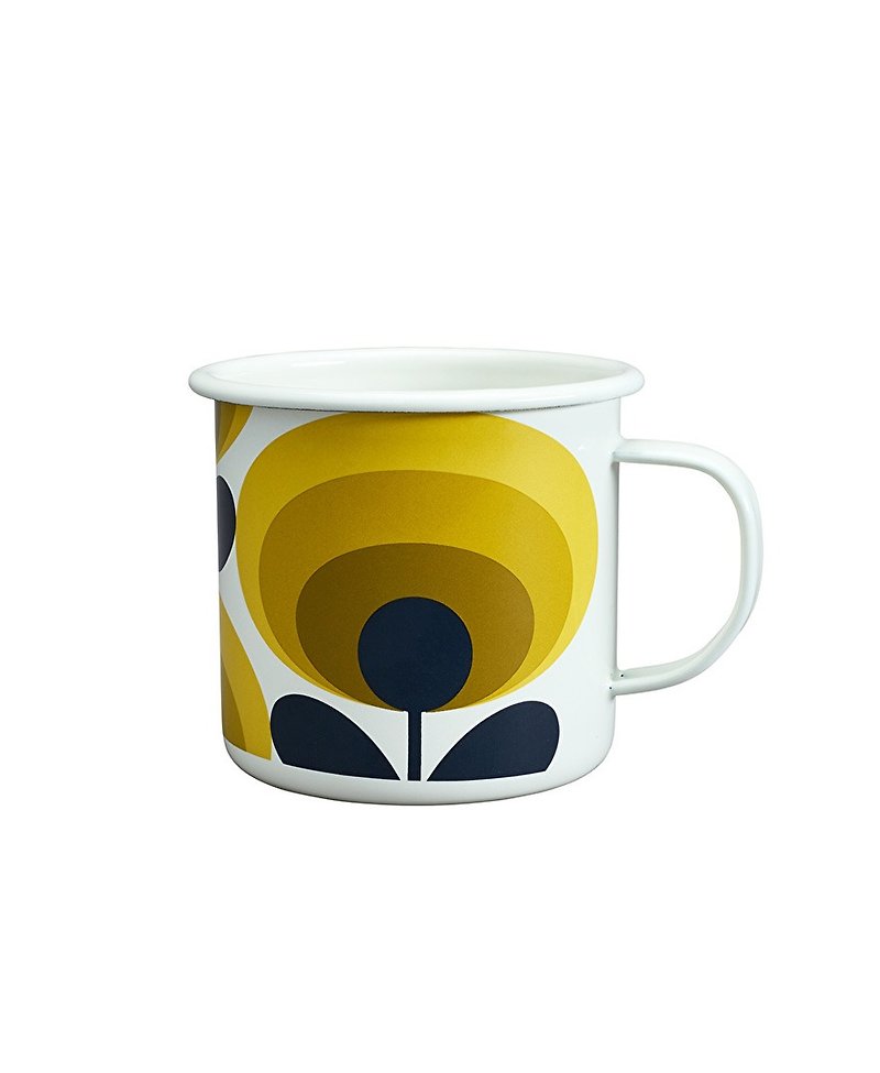 SUSS-英国进口Wild&Wolf与OrlaKiely联名设计珐琅马克杯(向日葵)  - 咖啡杯/马克杯 - 珐琅 黄色