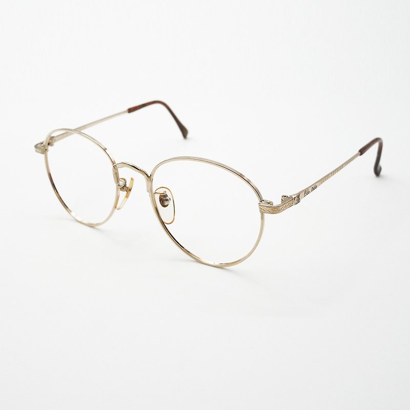 梦露眼镜店 / 90年代古董眼镜│ no.A25 vintage - 眼镜/眼镜框 - 贵金属 金色