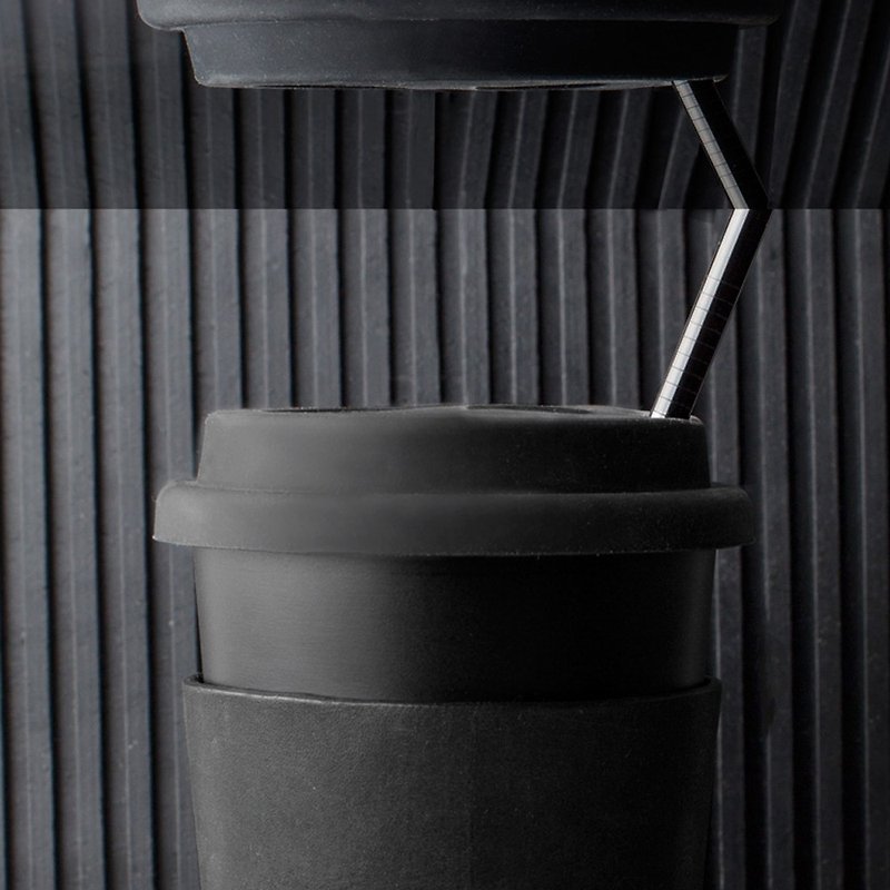 黑色耐热硅胶杯盖 - 随行杯提袋/水壶袋 - 硅胶 黑色