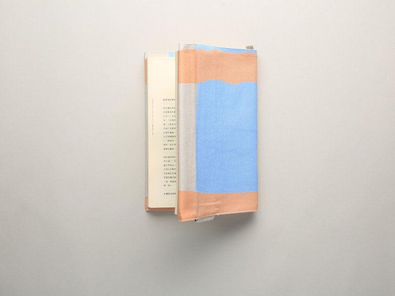 18K书衣/防水漆/橘蓝(W17×H23厘米) - 笔记本/手帐 - 棉．麻 橘色