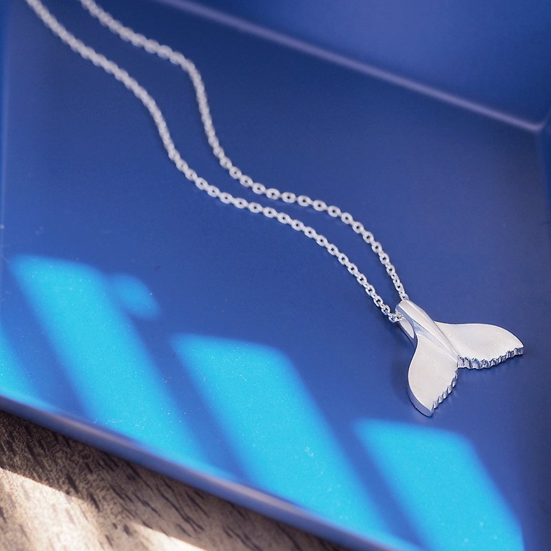 鯨のしっぽ メンズ ネックレス シルバー925 - 项链 - 其他金属 银色
