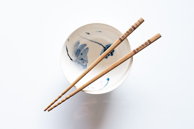 铁木嵌合筷 可雷射雕刻 台湾制造 天然原木筷 家庭用餐具 无化学 - 筷子/筷架 - 木头 咖啡色