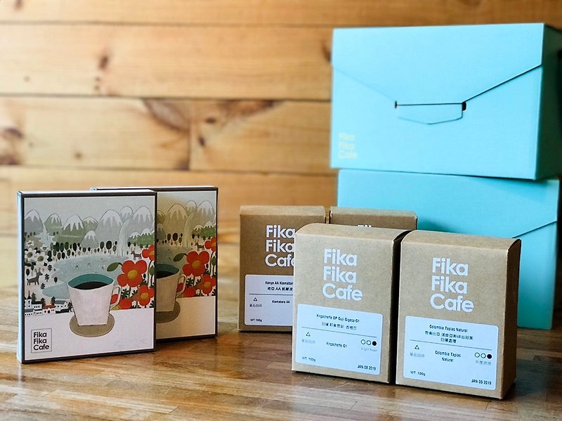 Fika Fika 精选礼盒推荐-超值混搭配方豆+单品豆组合 - 咖啡 - 新鲜食材 多色