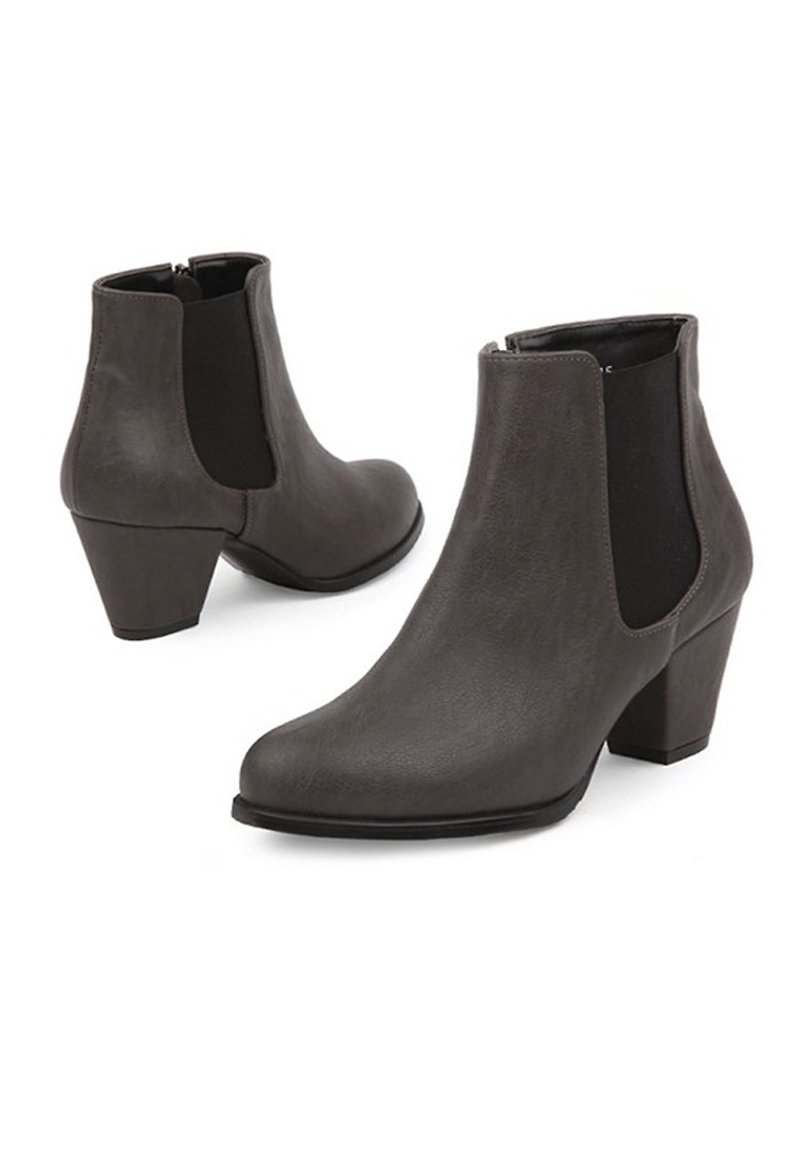 SPUR 优雅低帮切尔西靴 FF9093 GREY - 女款短靴 - 人造皮革 灰色