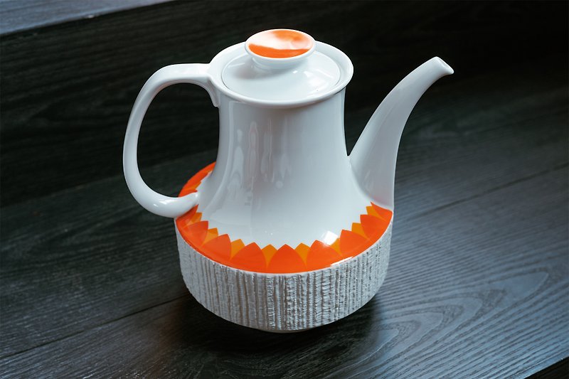 德国ThomasーArcta 古董下午茶茶壶 / 水壶 - 咖啡壶/周边 - 瓷 橘色