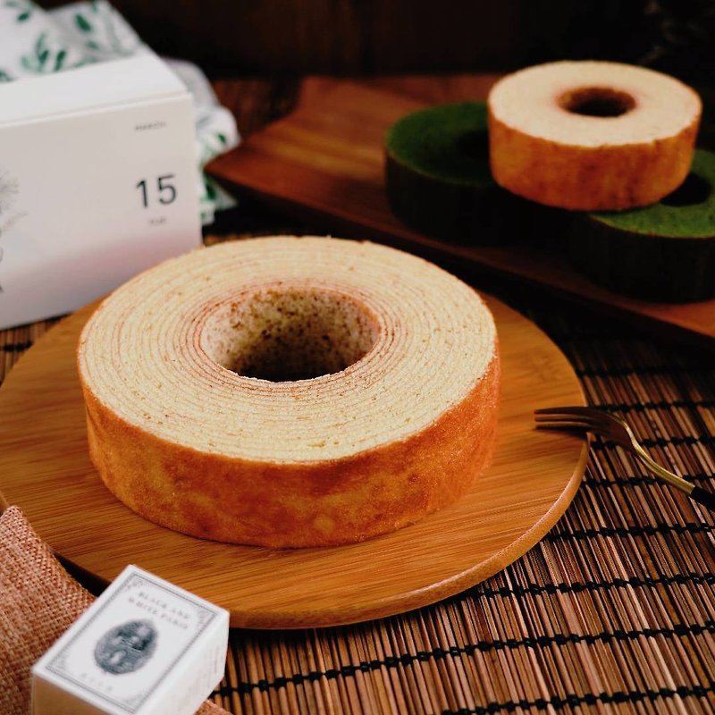 【塔吉特】大年轮蛋糕礼盒(原味/抹茶) - 蛋糕/甜点 - 其他材质 多色