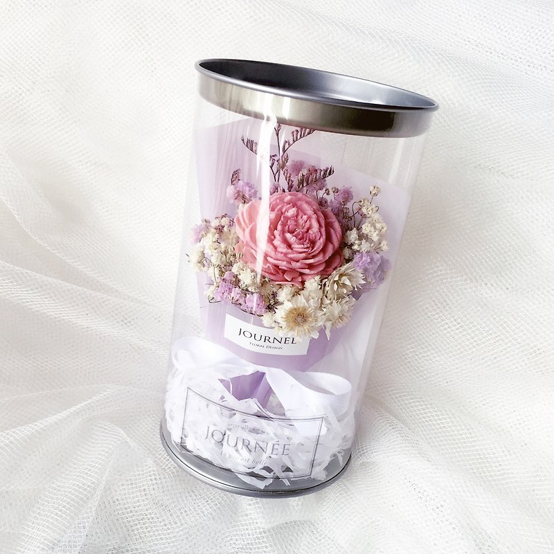 journee 8号小花罐-粉紫梦境香氛附卡片/干燥花束 玫瑰 满天星 - 干燥花/捧花 - 植物．花 
