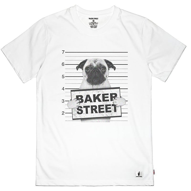【英国 Baker Street 贝克街】中性款 - 纯棉短袖T - 坏狗狗 - 男装上衣/T 恤 - 棉．麻 