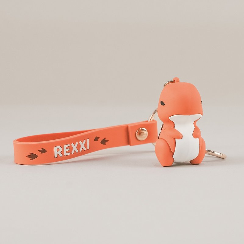 Rexxi Figure Keychain 暴龙立体公仔吊饰毕业、老师礼物 - 玩偶/公仔 - 硅胶 红色