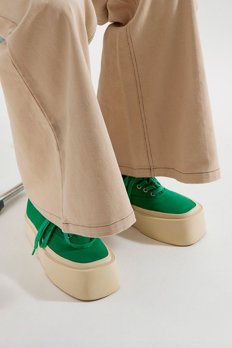 Quadrate Eraser Shoes 方形橡皮帆布鞋 - 男款休闲鞋 - 其他材质 绿色