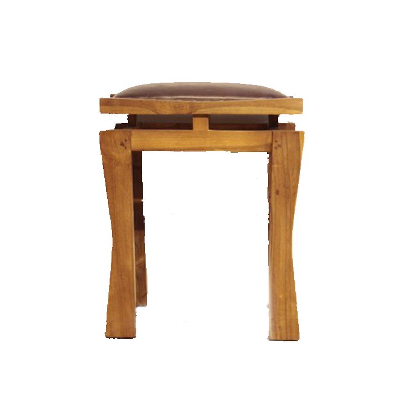 吉迪市JatiLiving | 柚木原木椅凳/皮墊 - 椅子/沙发 - 木头 