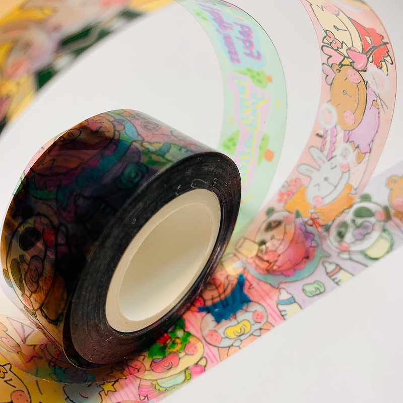 生命之旅 PET tape 带离型纸手帐胶带 - 纸胶带 - 纸 