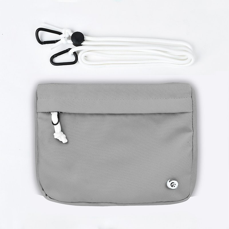 Grinstant混搭可拆组式小包肩背包 - 梦幻系列 (浅灰色) - 手拿包 - 聚酯纤维 灰色
